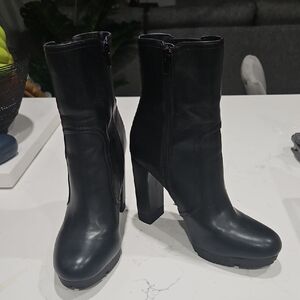 Bar III Black Heeled Boots